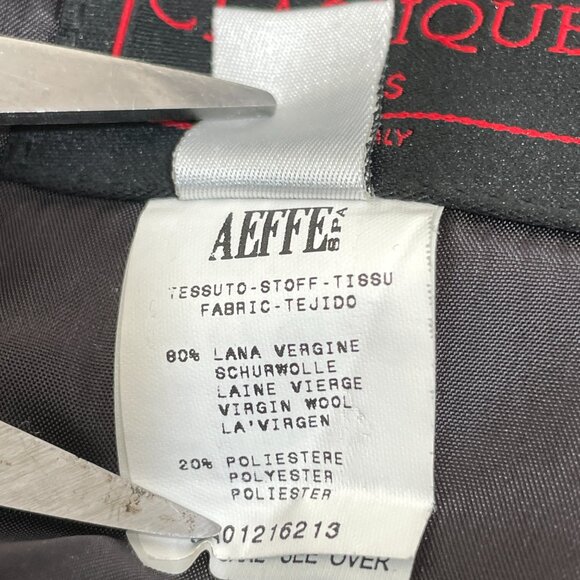 JEAN PAUL GAULTIER Vintage Wool Blend Pencil Skirt Size 10 Lined Dark Gray‎ Slit - Picture 8 of 9